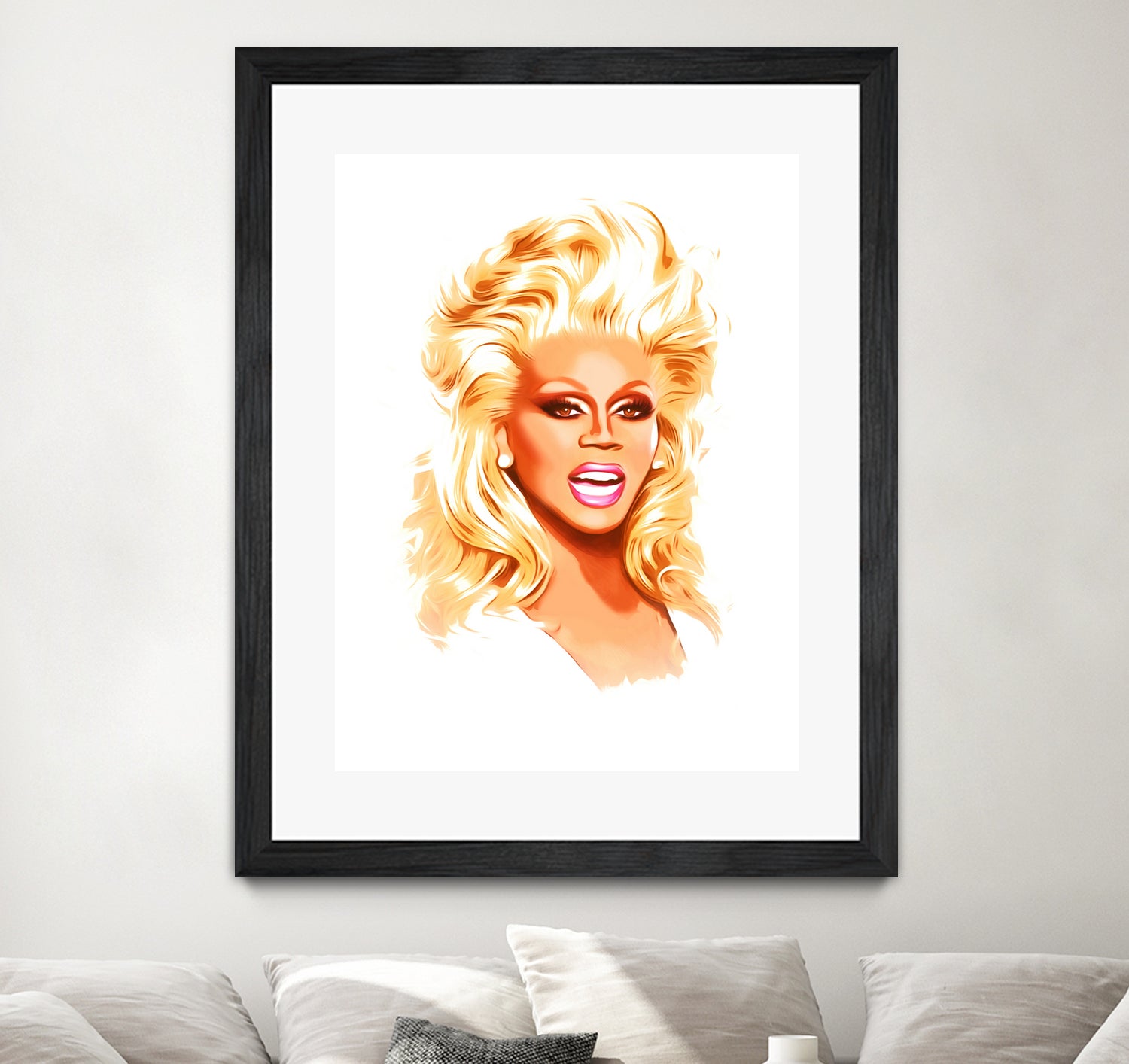 RuPaul | Pop Art by William Cuccio on GIANT ART - white digital painting