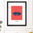 Bleu lips by Nanametza Biarritz on GIANT ART - pink digital drawing