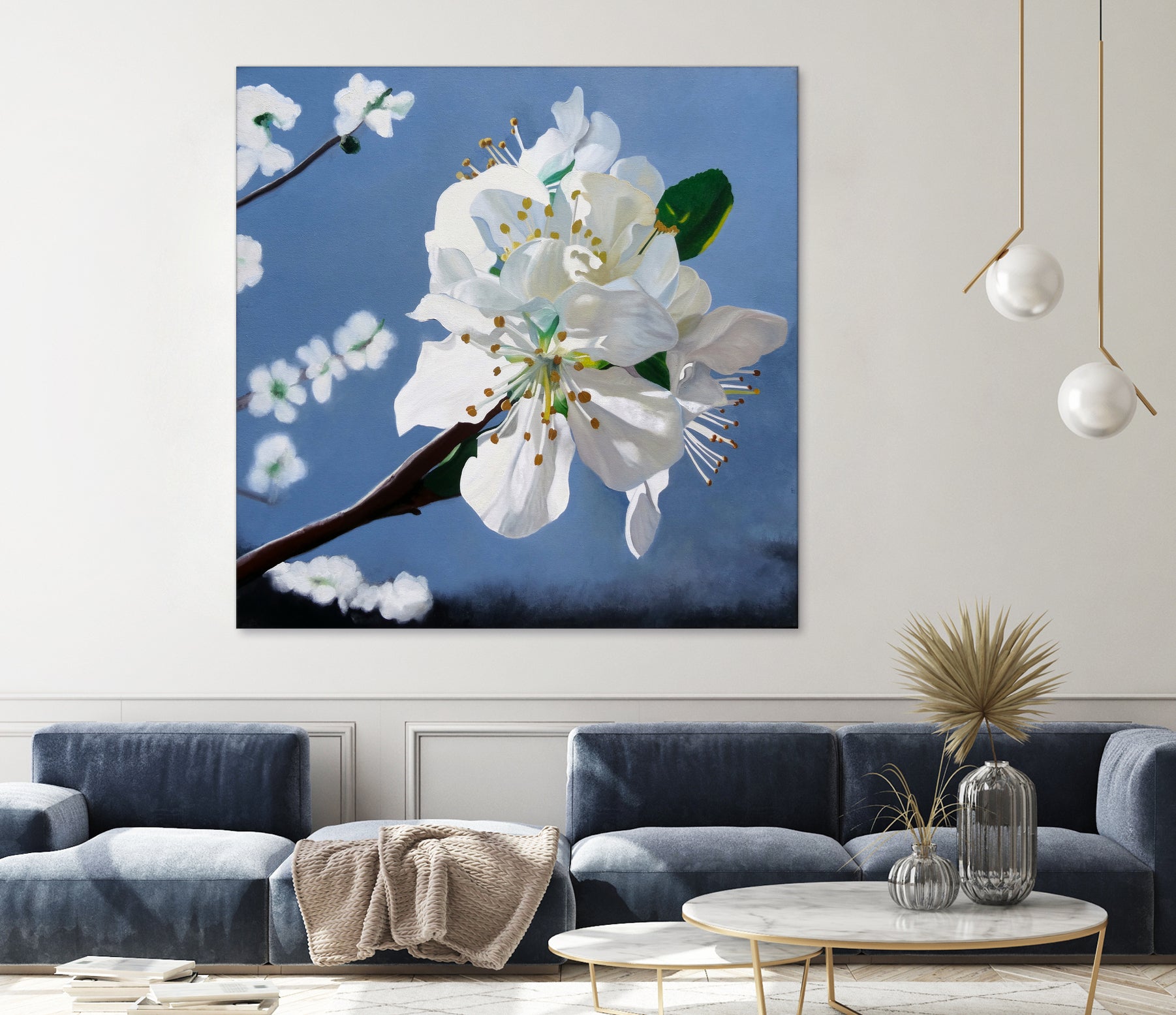 Spring Blossoms by Matthew Holden Bates on GIANT ART - white mixed media