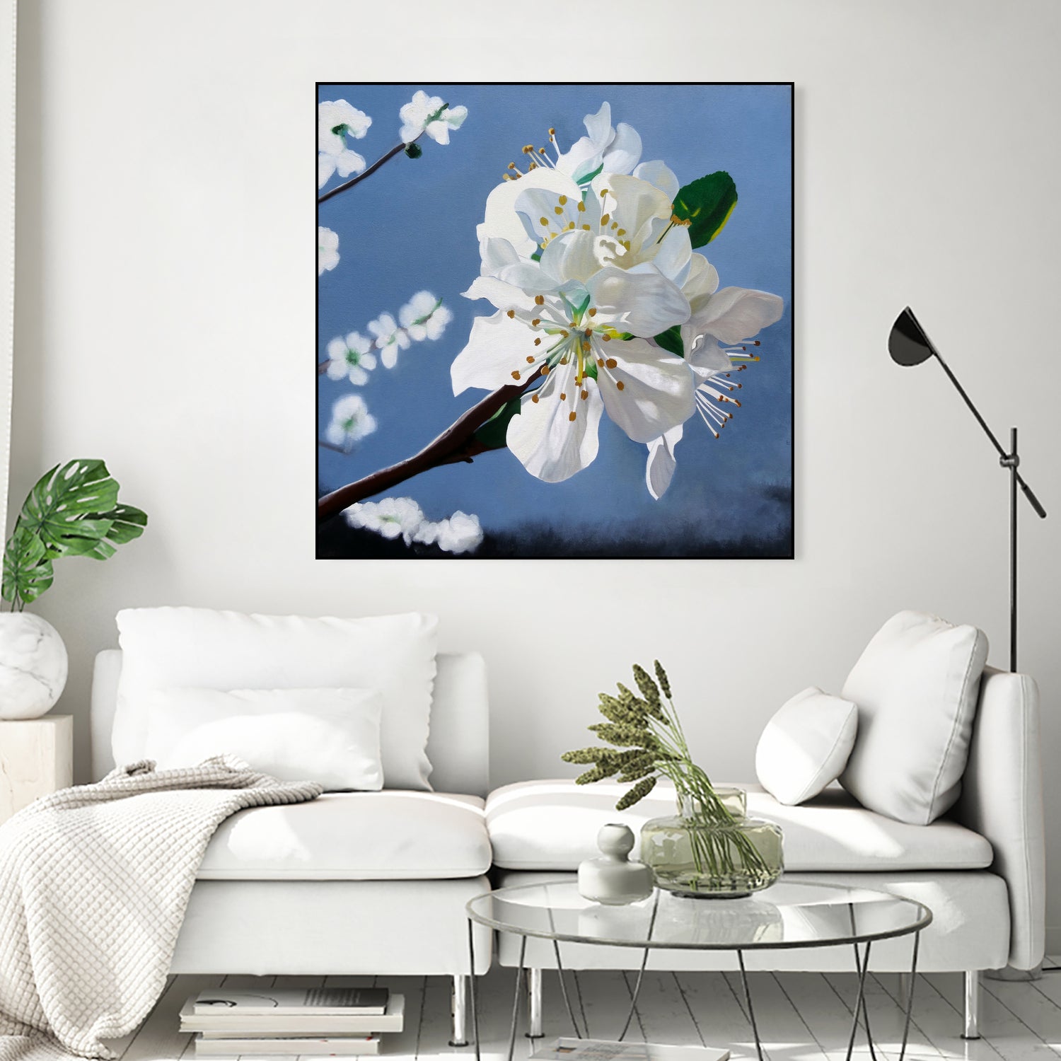 Spring Blossoms by Matthew Holden Bates on GIANT ART - white mixed media