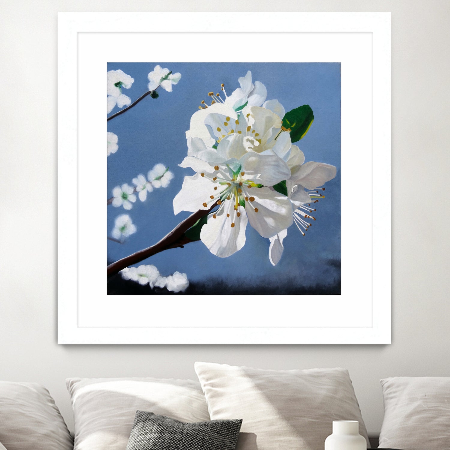 Spring Blossoms by Matthew Holden Bates on GIANT ART - white mixed media