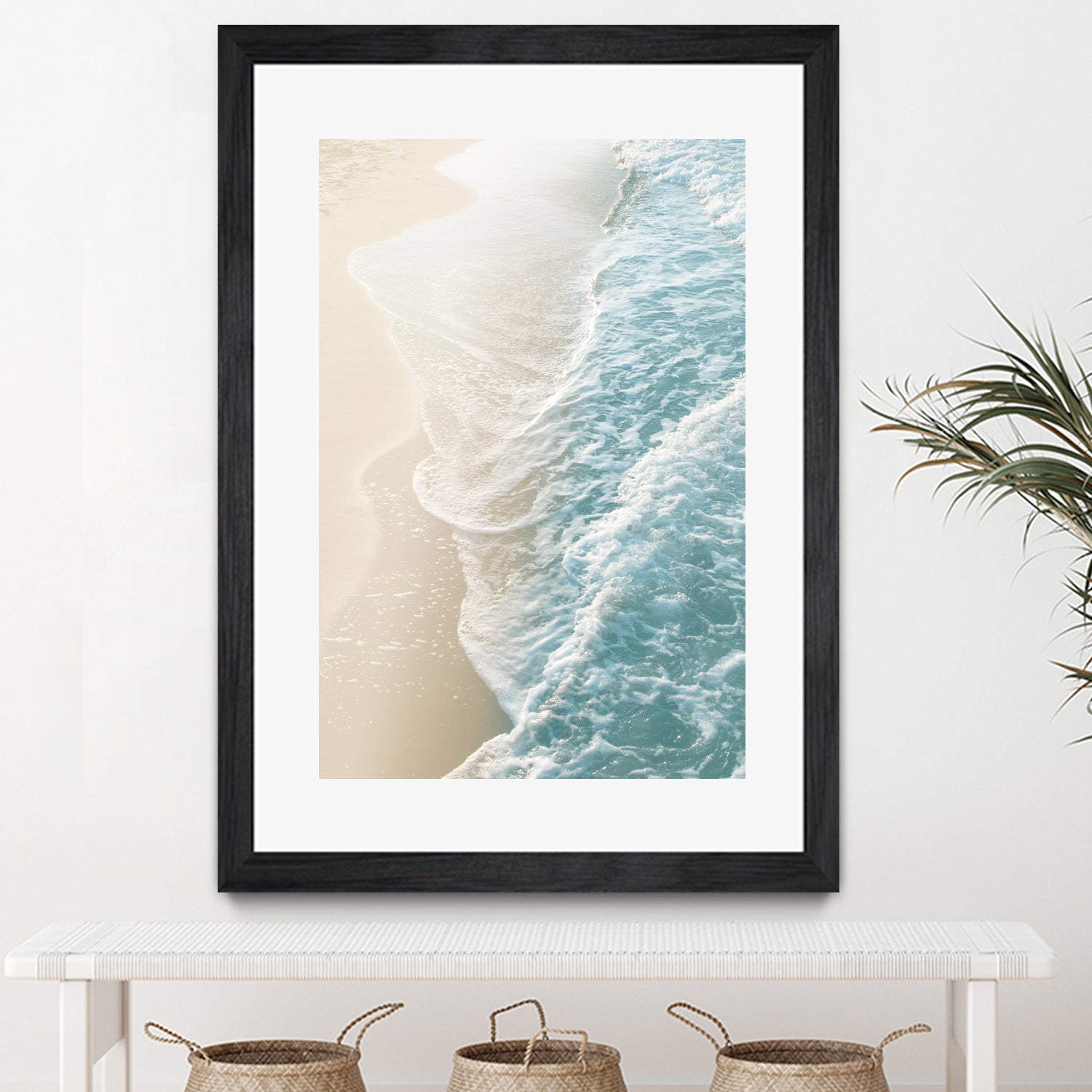 Soft Teal Gold Ocean Dream Waves #1 #water #decor #art by Anita & Bella Jantz on GIANT ART - green photo illustration