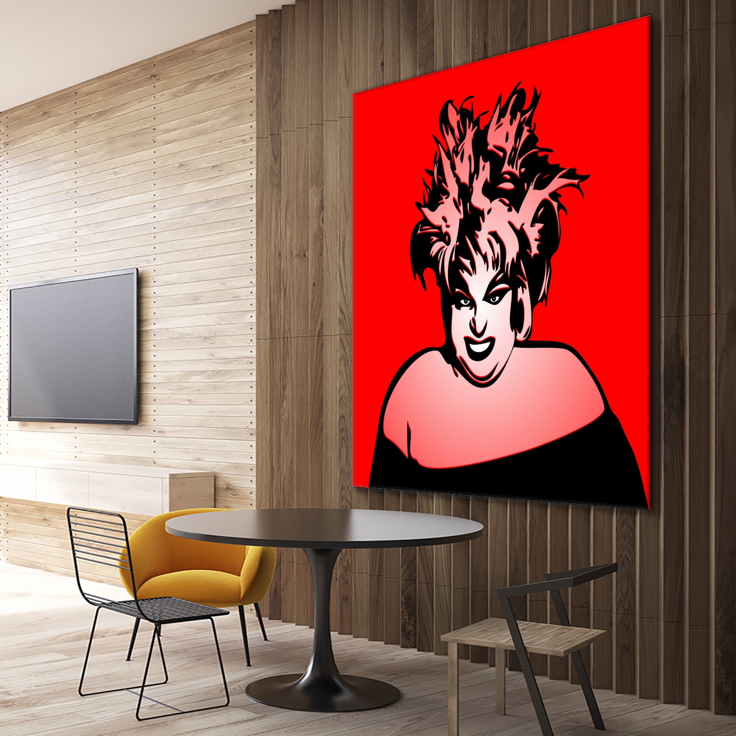 Divine | Pop Art by William Cuccio on GIANT ART - red digital painting