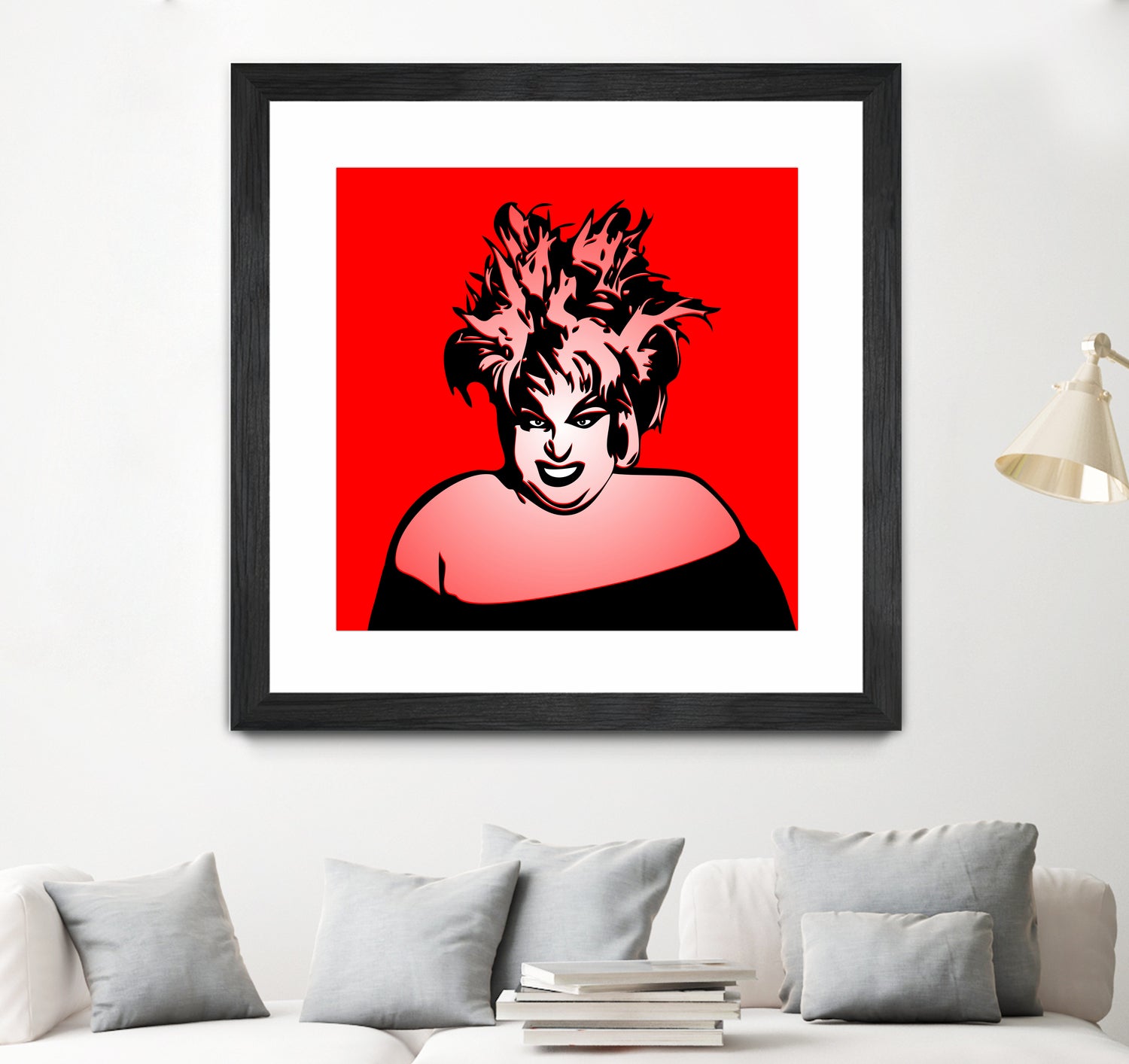 Divine | Pop Art by William Cuccio on GIANT ART - red digital painting