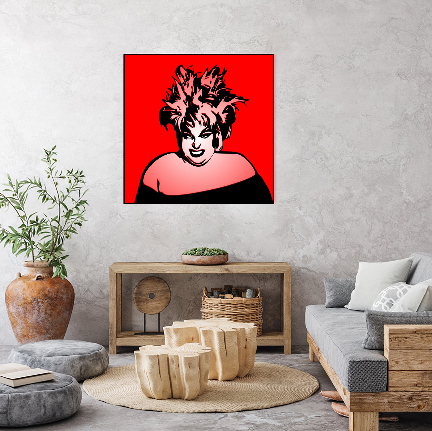 Divine | Pop Art by William Cuccio on GIANT ART - red digital painting