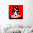 Divine | Pop Art by William Cuccio on GIANT ART - red digital painting