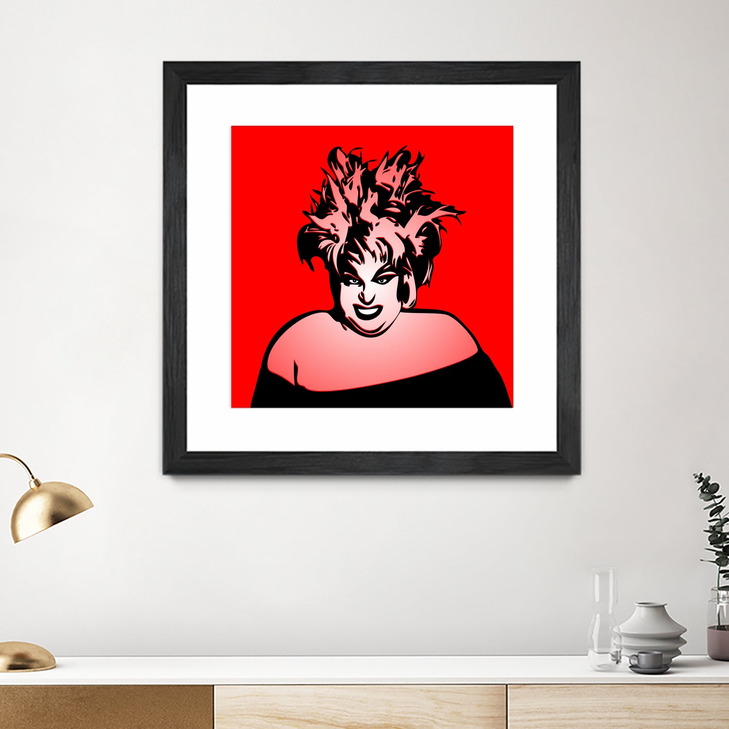 Divine | Pop Art by William Cuccio on GIANT ART - red digital painting