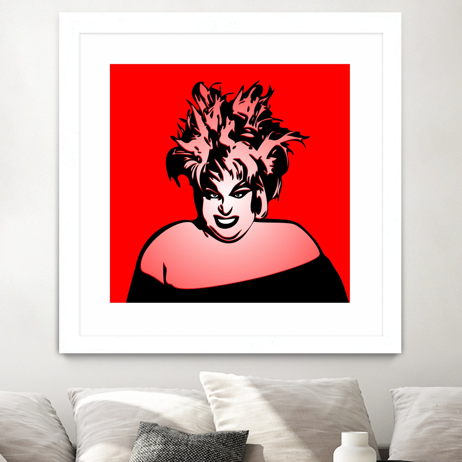 Divine | Pop Art by William Cuccio on GIANT ART - red digital painting