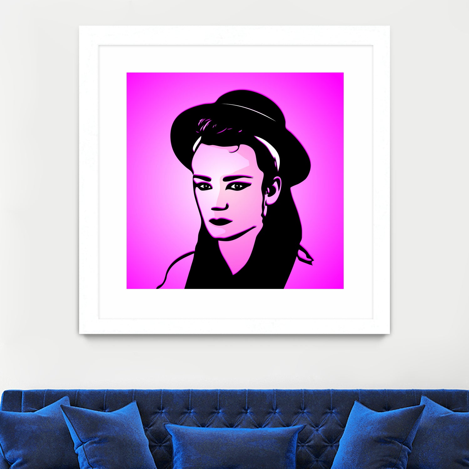 Boy George | Pop Art by William Cuccio on GIANT ART - pink digital painting