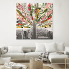 Vintage Blooming New York by Bianca Green on GIANT ART - gray photo manipulation