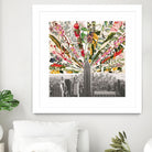 Vintage Blooming New York by Bianca Green on GIANT ART - gray photo manipulation