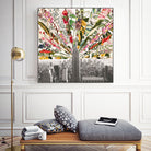 Vintage Blooming New York by Bianca Green on GIANT ART - gray photo manipulation