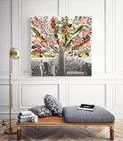 Vintage Blooming New York by Bianca Green on GIANT ART - gray photo manipulation
