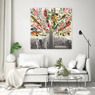 Vintage Blooming New York by Bianca Green on GIANT ART - gray photo manipulation