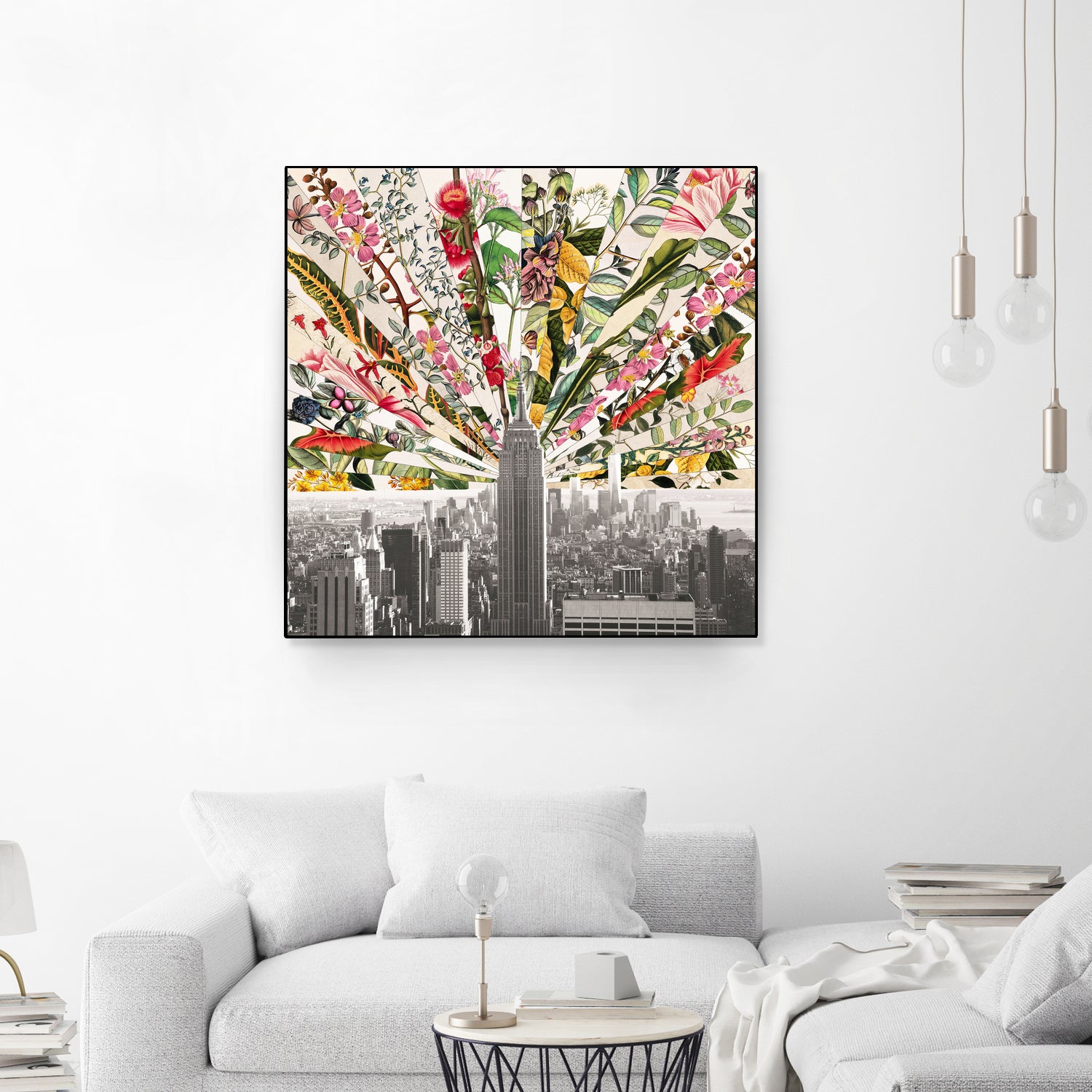 Vintage Blooming New York by Bianca Green on GIANT ART - gray photo manipulation