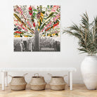 Vintage Blooming New York by Bianca Green on GIANT ART - gray photo manipulation