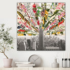 Vintage Blooming New York by Bianca Green on GIANT ART - gray photo manipulation