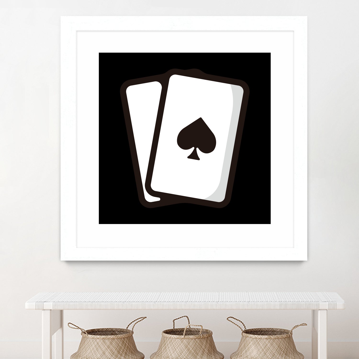 Playing card : Minimalistic icon series by Satoshi Kikyo on GIANT ART - white digital painting