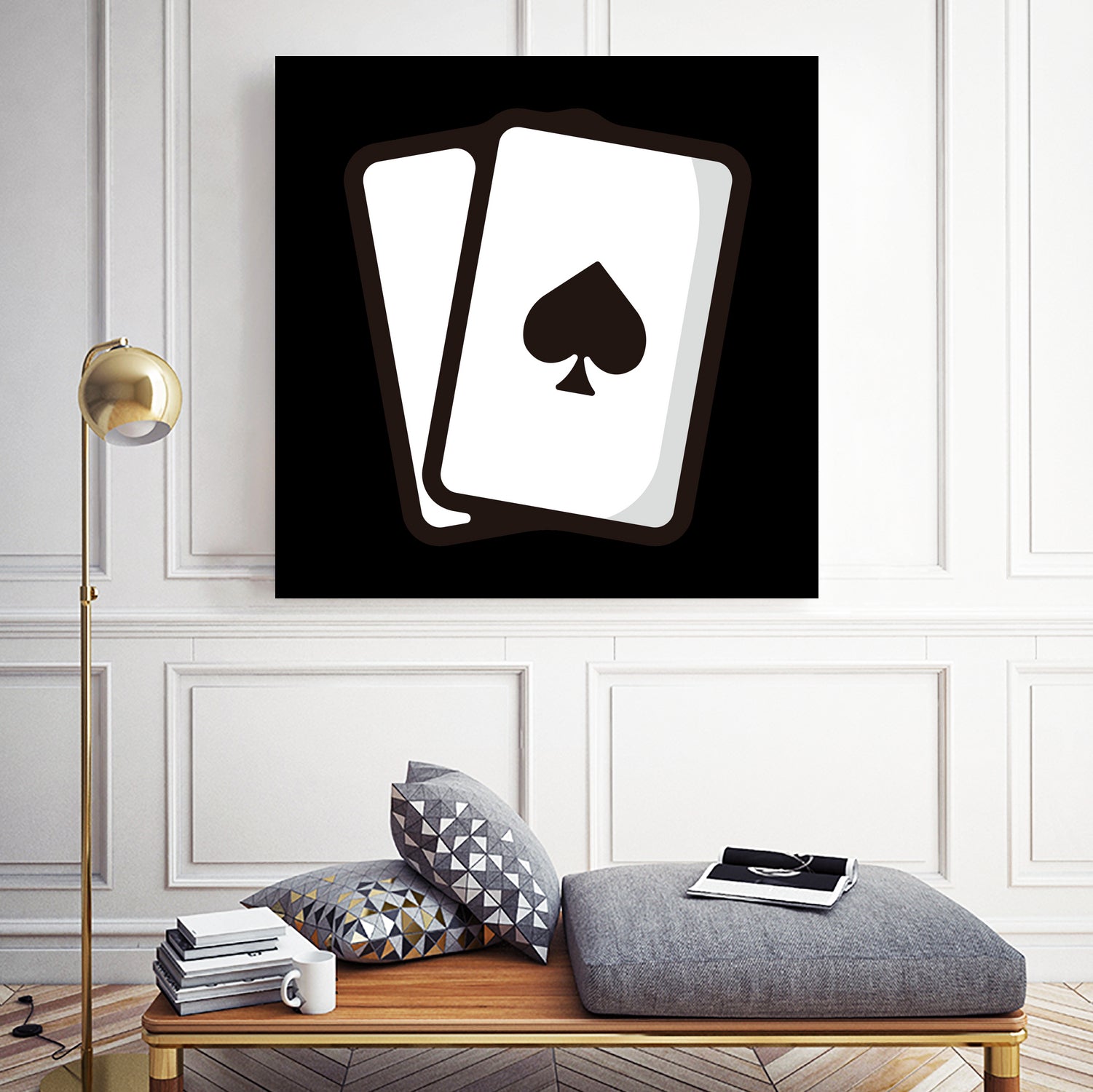 Playing card : Minimalistic icon series by Satoshi Kikyo on GIANT ART - white digital painting