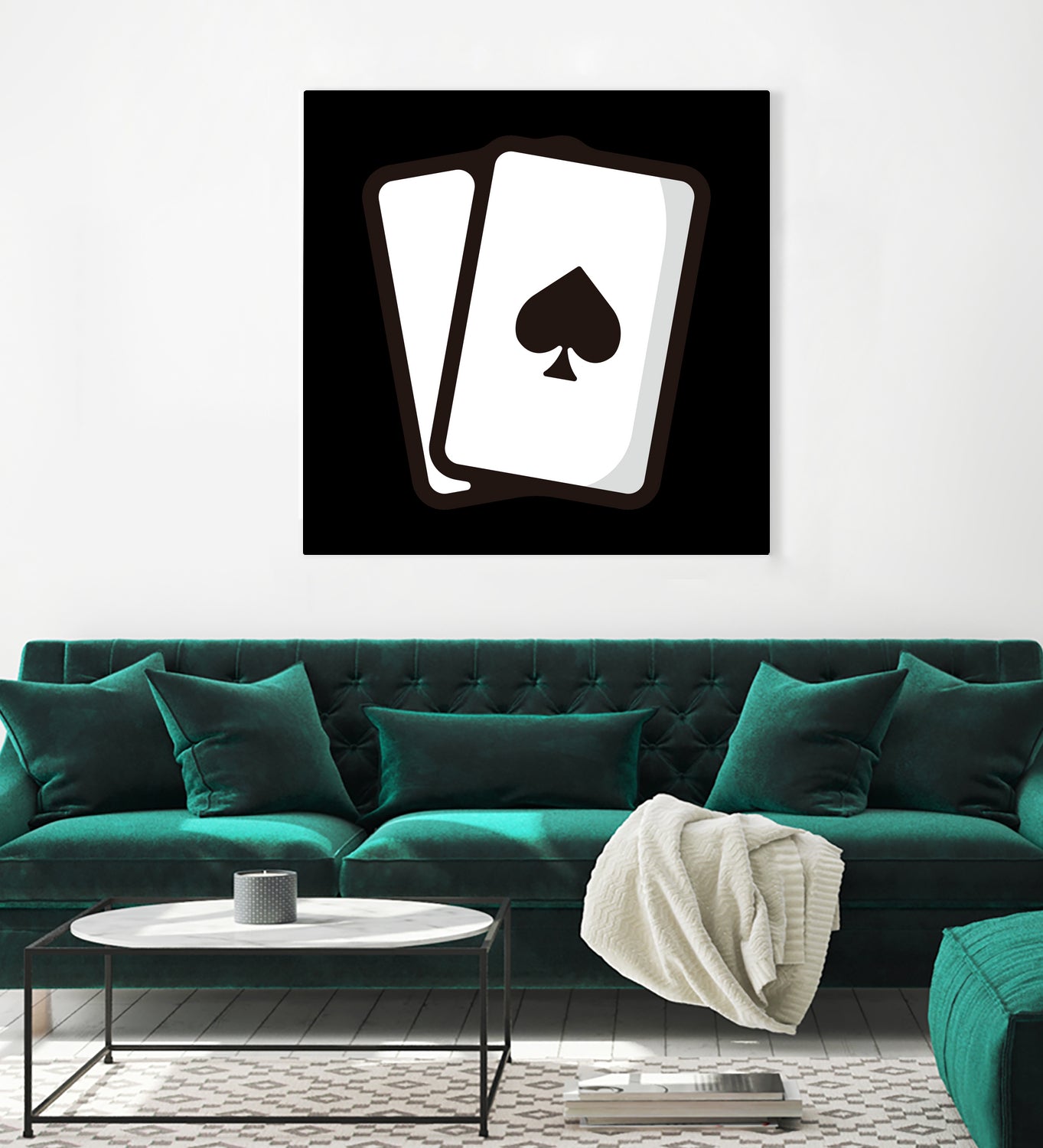 Playing card : Minimalistic icon series by Satoshi Kikyo on GIANT ART - white digital painting