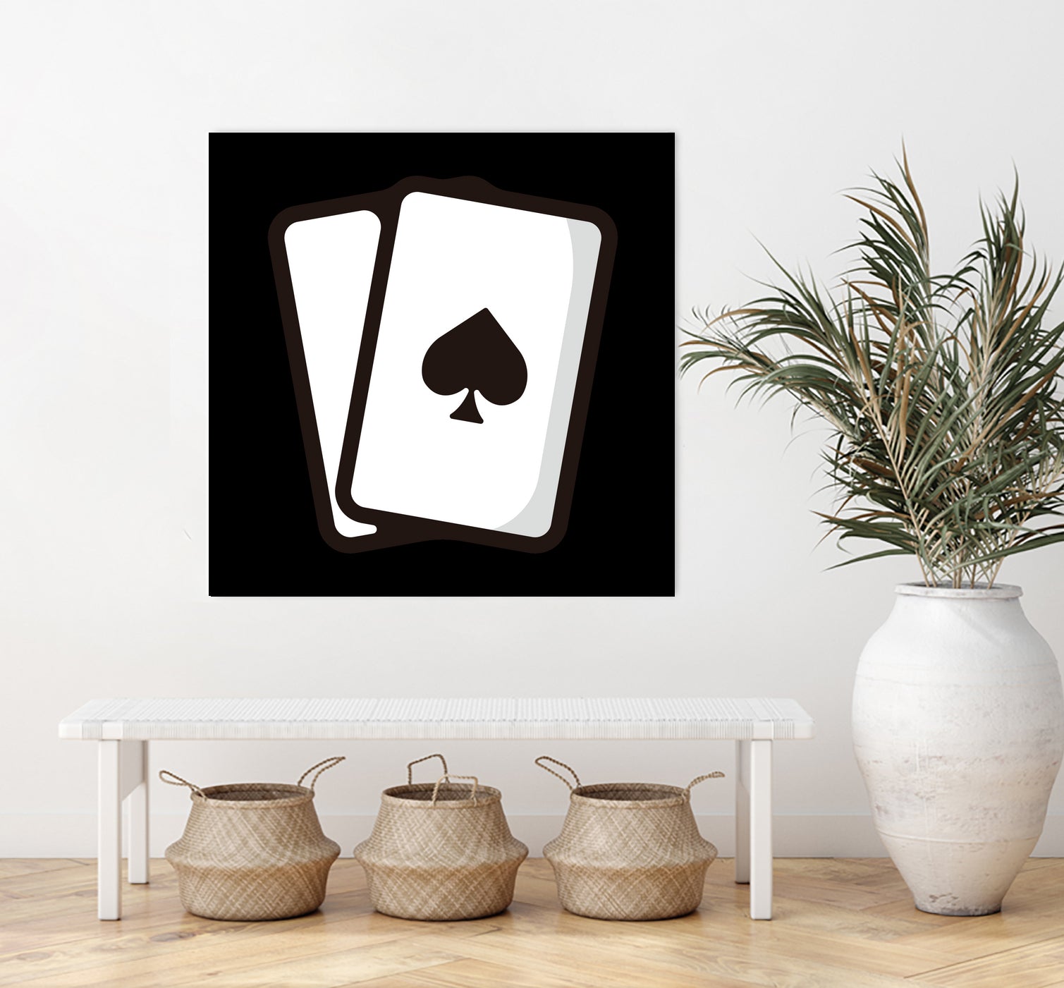 Playing card : Minimalistic icon series by Satoshi Kikyo on GIANT ART - white digital painting