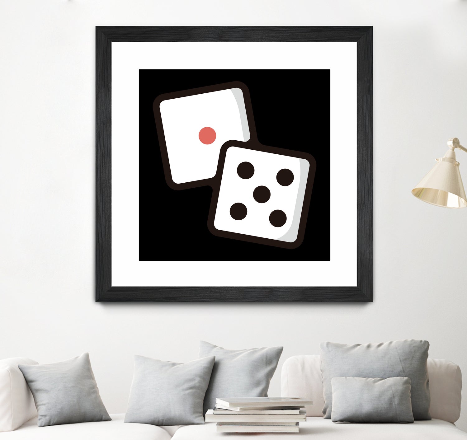 Dice : Minimalistic icon series by Satoshi Kikyo on GIANT ART - white digital painting