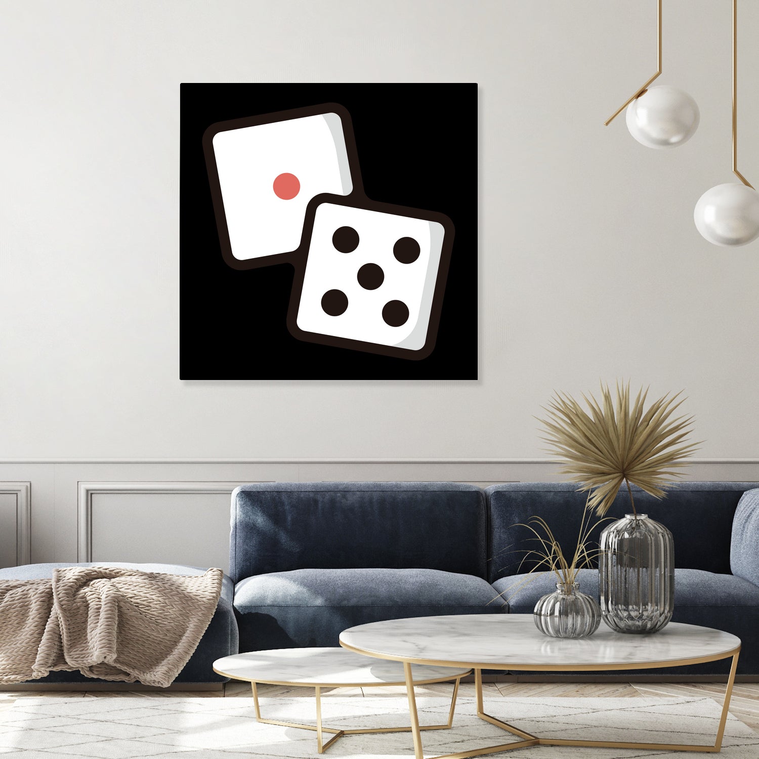 Dice : Minimalistic icon series by Satoshi Kikyo on GIANT ART - white digital painting