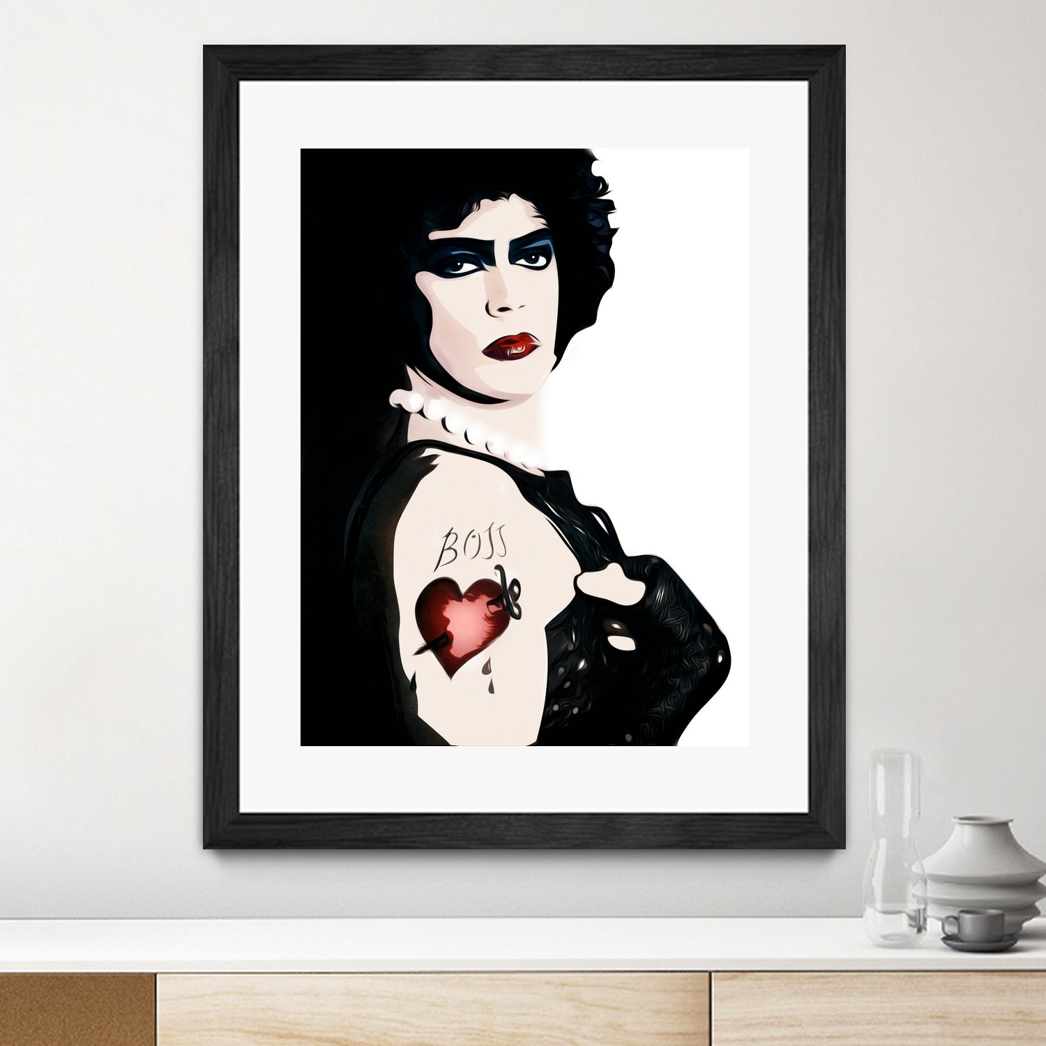 Dr Frank n Furter | Rocky Horror Picture Show by William Cuccio on GIANT ART - white digital painting