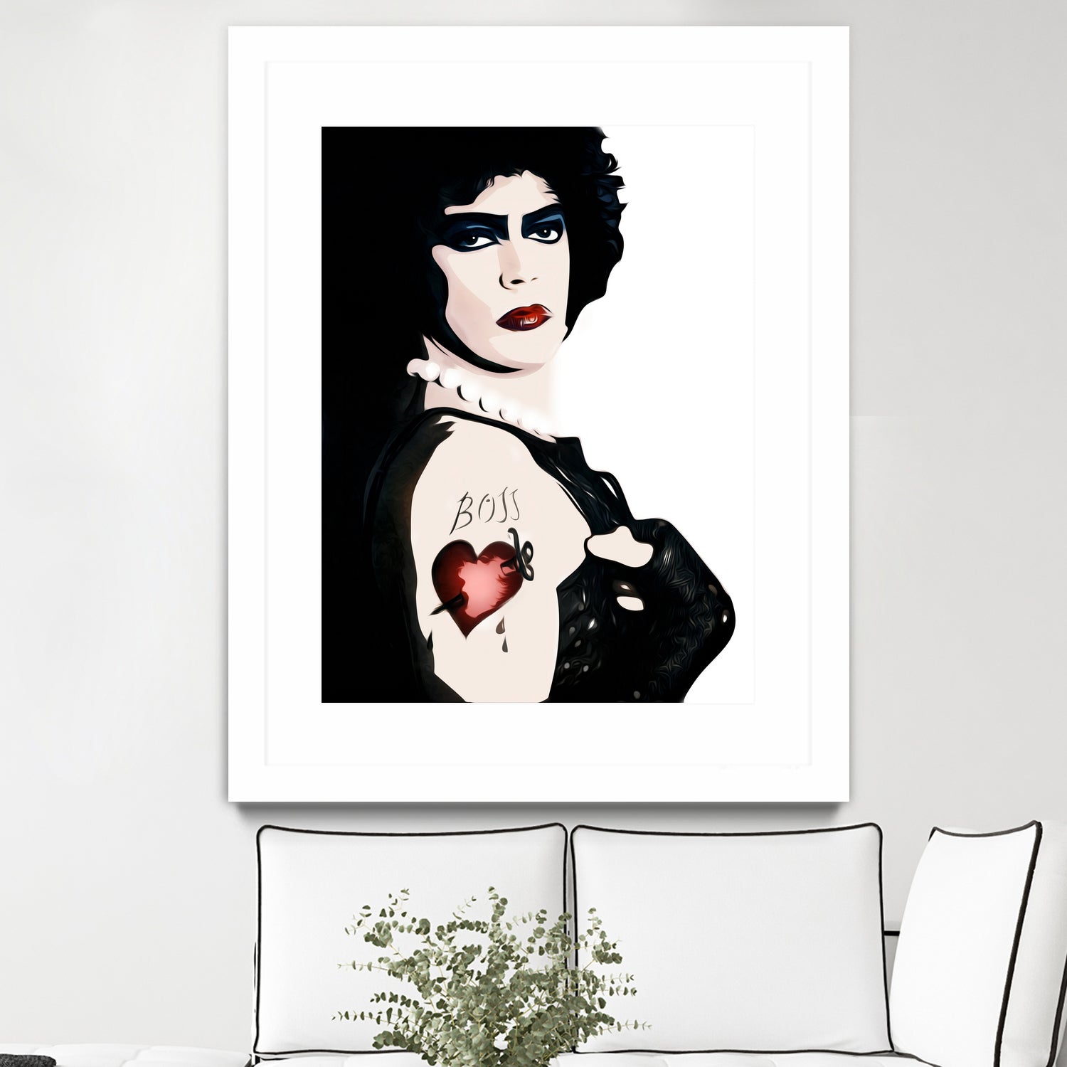 Dr Frank n Furter | Rocky Horror Picture Show by William Cuccio on GIANT ART - white digital painting