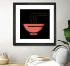 Ramen : Minimalistic icon series by Satoshi Kikyo on GIANT ART - red digital painting