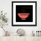 Ramen : Minimalistic icon series by Satoshi Kikyo on GIANT ART - red digital painting