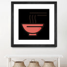 Ramen : Minimalistic icon series by Satoshi Kikyo on GIANT ART - red digital painting