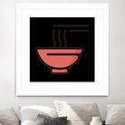 Ramen : Minimalistic icon series by Satoshi Kikyo on GIANT ART - red digital painting