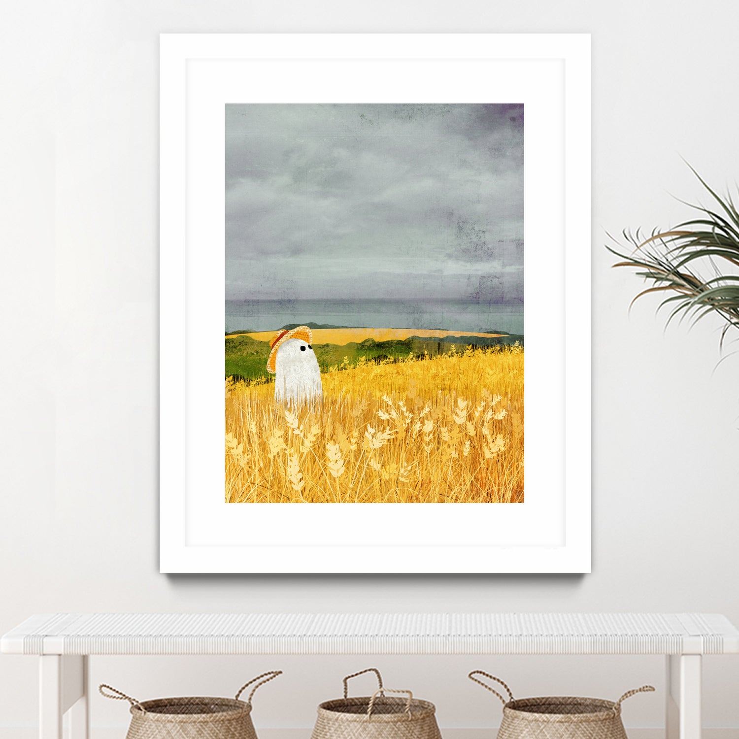 walter wheat grey sky by Katherine Blower on GIANT ART - gray digital painting