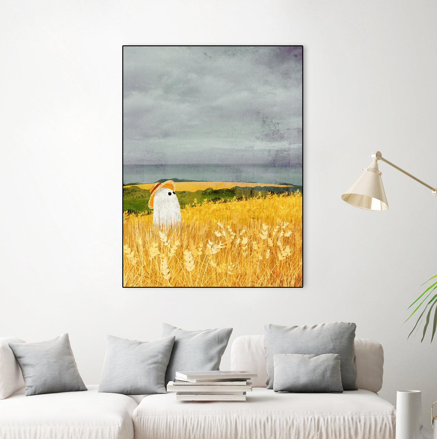 walter wheat grey sky by Katherine Blower on GIANT ART - gray digital painting