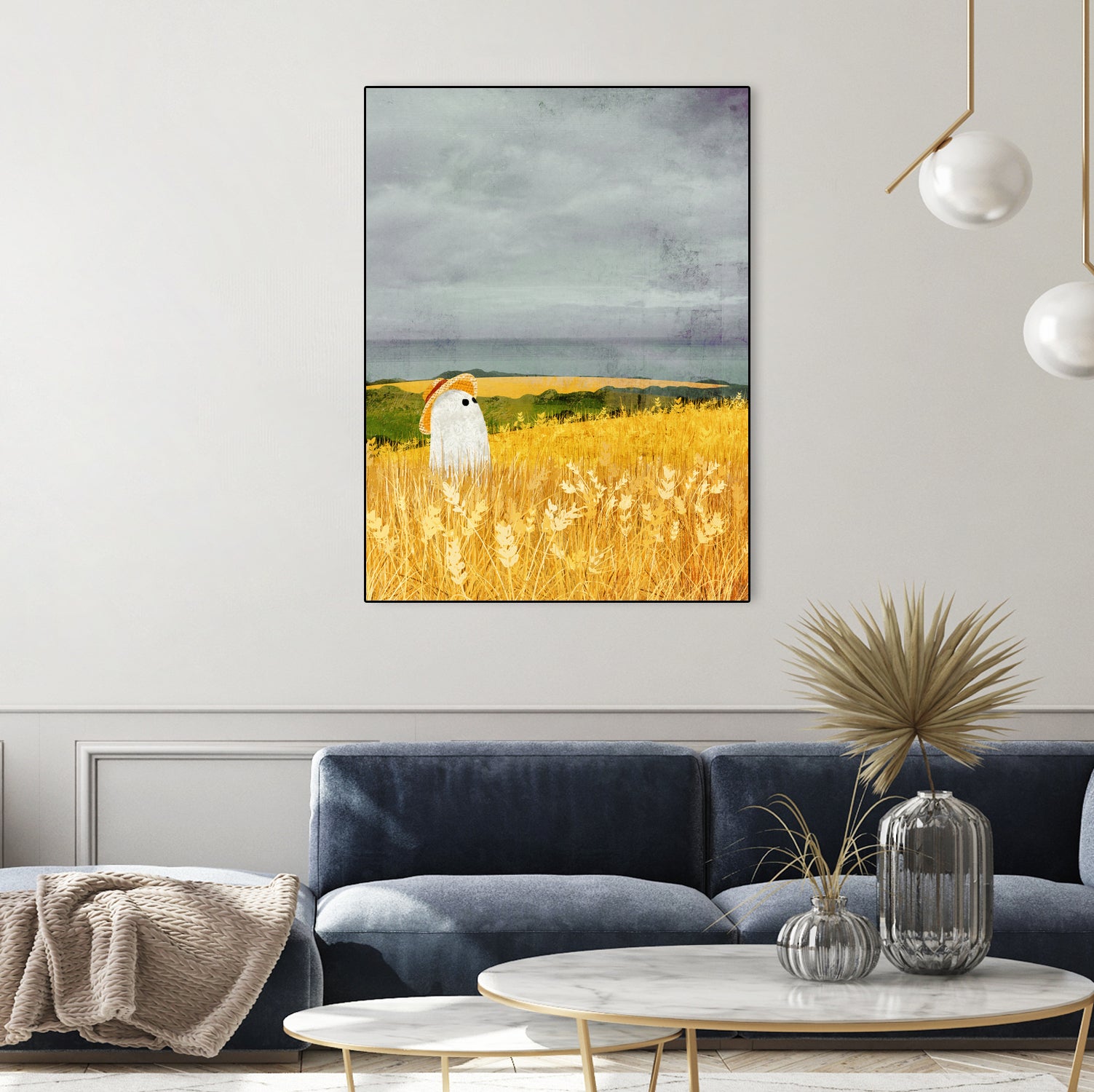 walter wheat grey sky by Katherine Blower on GIANT ART - gray digital painting