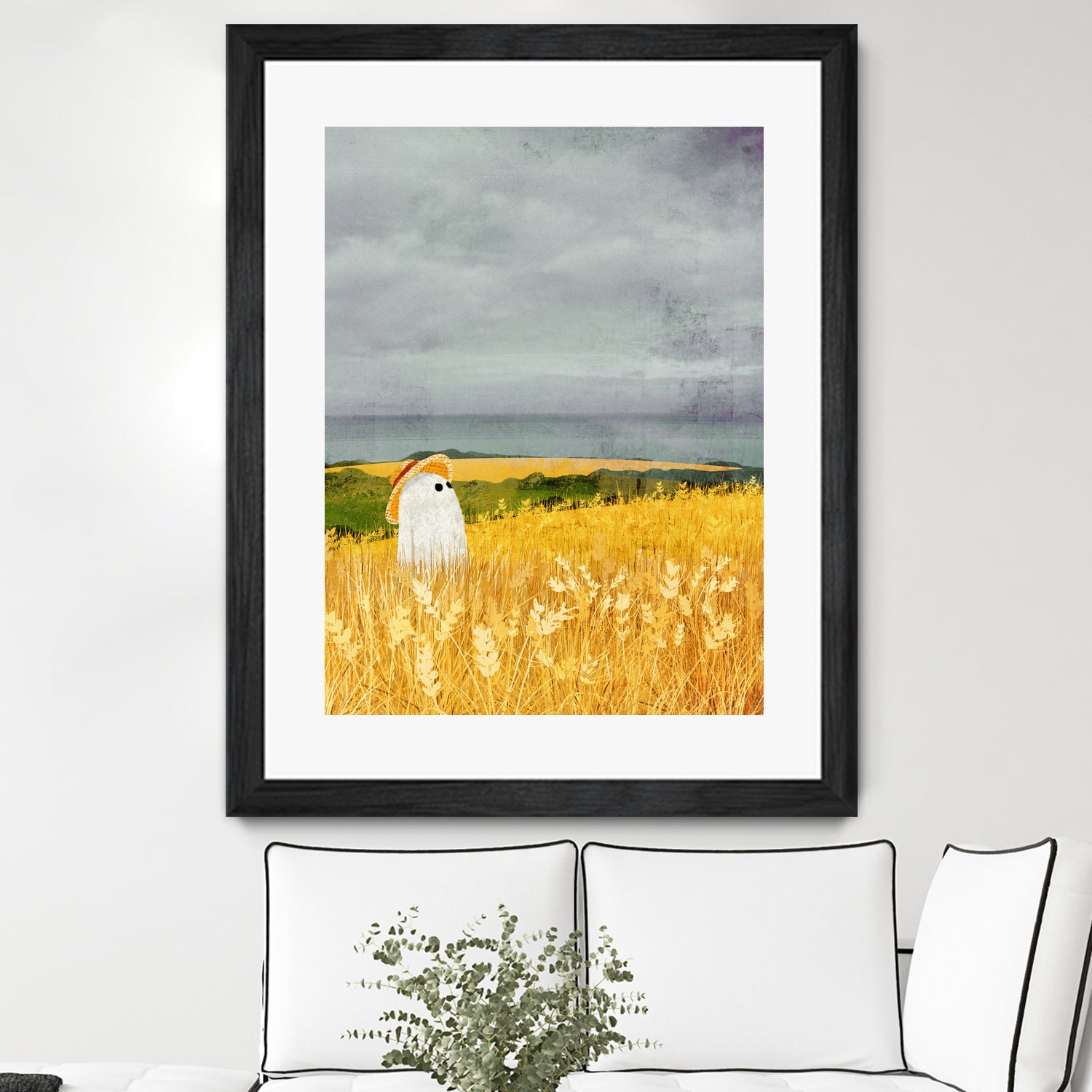 walter wheat grey sky by Katherine Blower on GIANT ART - gray digital painting