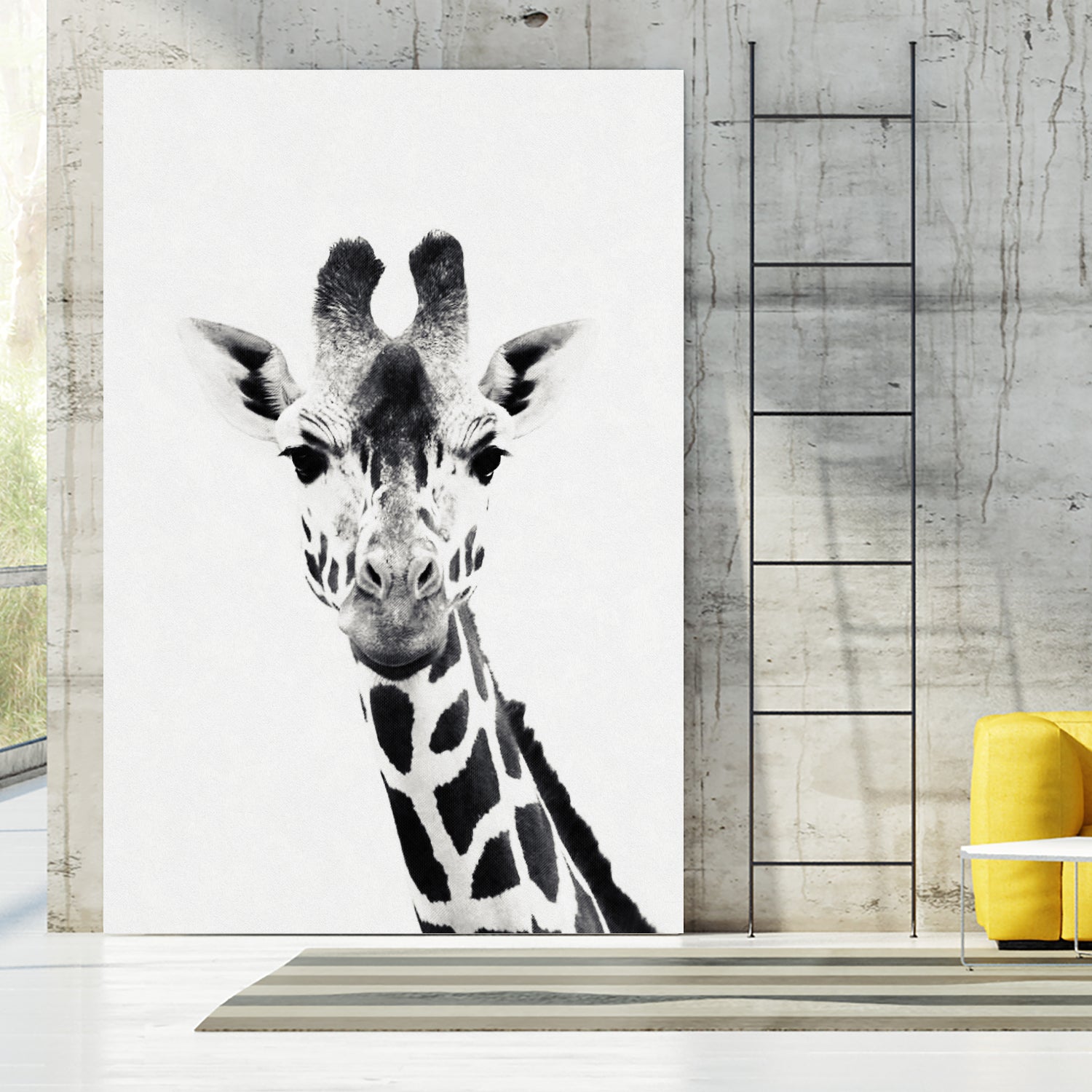 Giraffe by Menelaos Trompoukis on GIANT ART - white digital painting