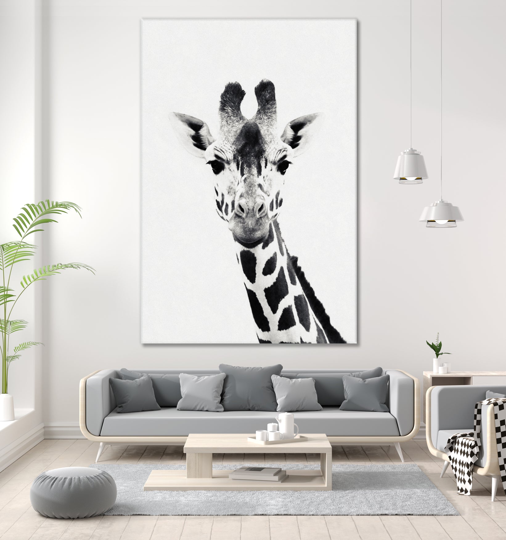 Giraffe by Menelaos Trompoukis on GIANT ART - white digital painting