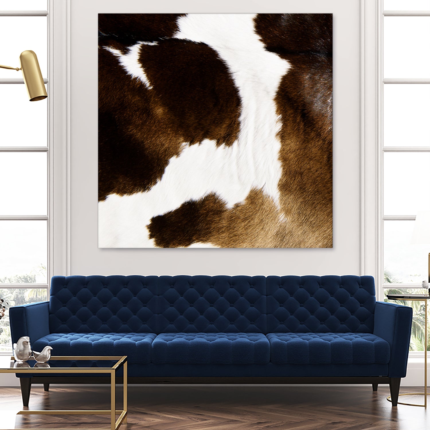 Beautiful Highland Cow Cowhide by Neli Dimitrova on GIANT ART - brown photo manipulation