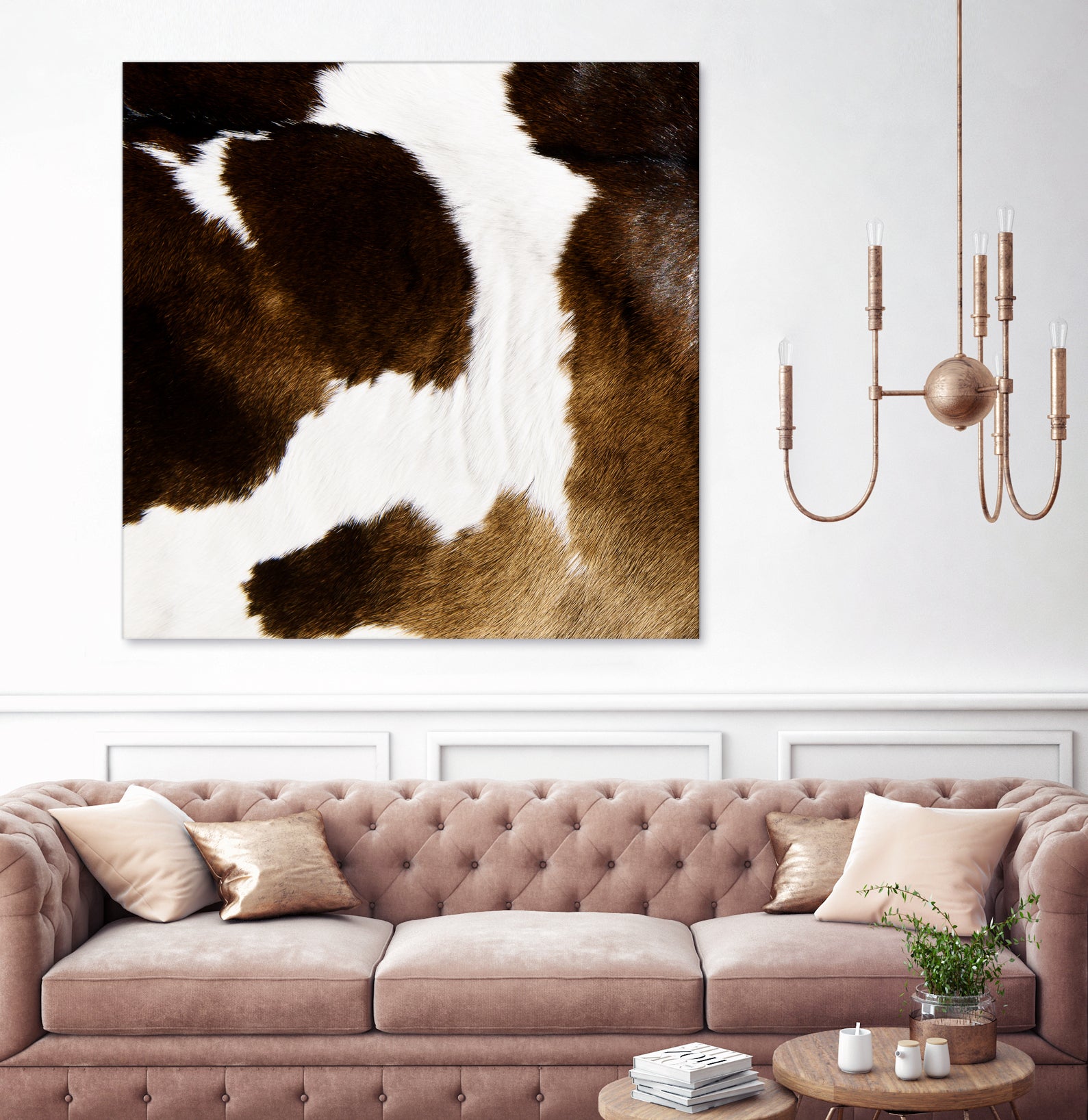 Beautiful Highland Cow Cowhide by Neli Dimitrova on GIANT ART - brown photo manipulation