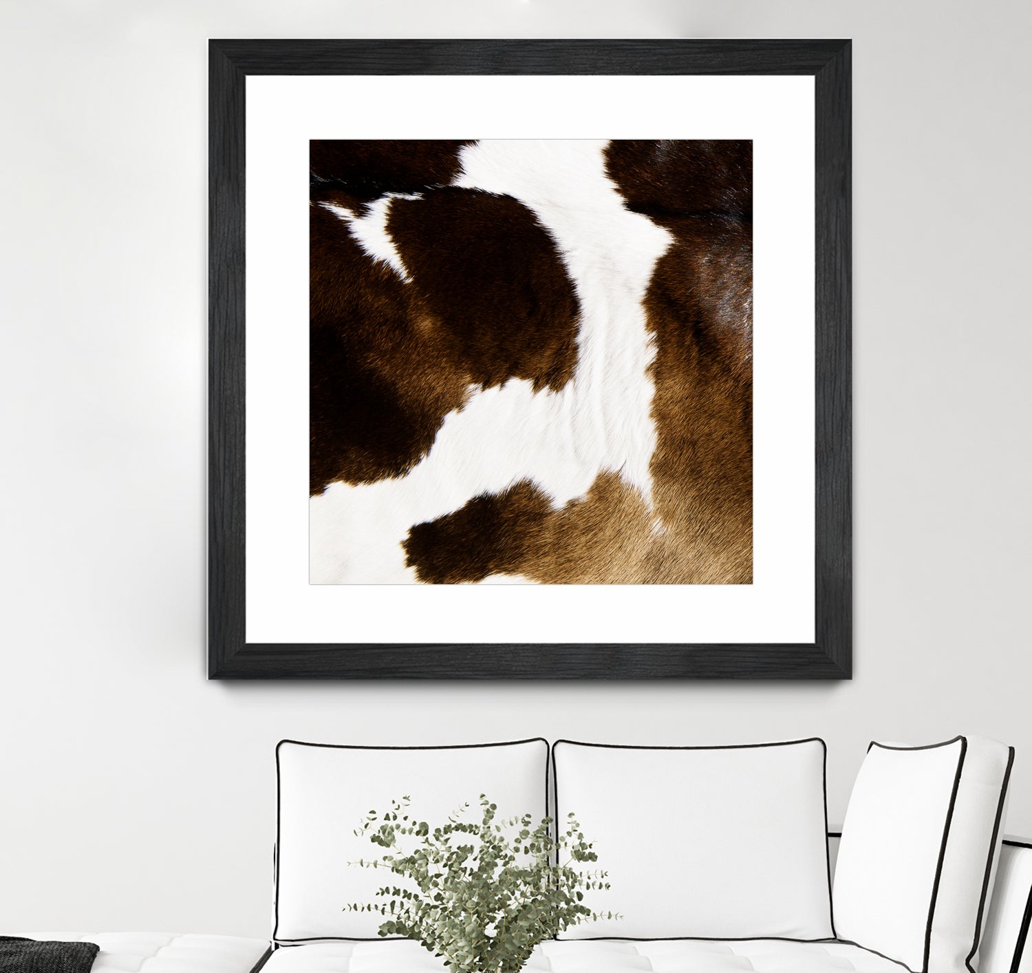 Beautiful Highland Cow Cowhide by Neli Dimitrova on GIANT ART - brown photo manipulation