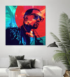 Kanye West by Nikita Abakumov on GIANT ART - red digital painting