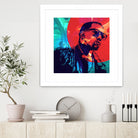 Kanye West by Nikita Abakumov on GIANT ART - red digital painting