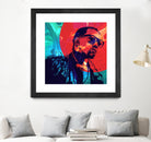 Kanye West by Nikita Abakumov on GIANT ART - red digital painting