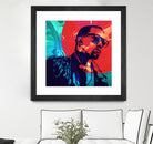 Kanye West by Nikita Abakumov on GIANT ART - red digital painting