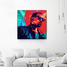 Kanye West by Nikita Abakumov on GIANT ART - red digital painting