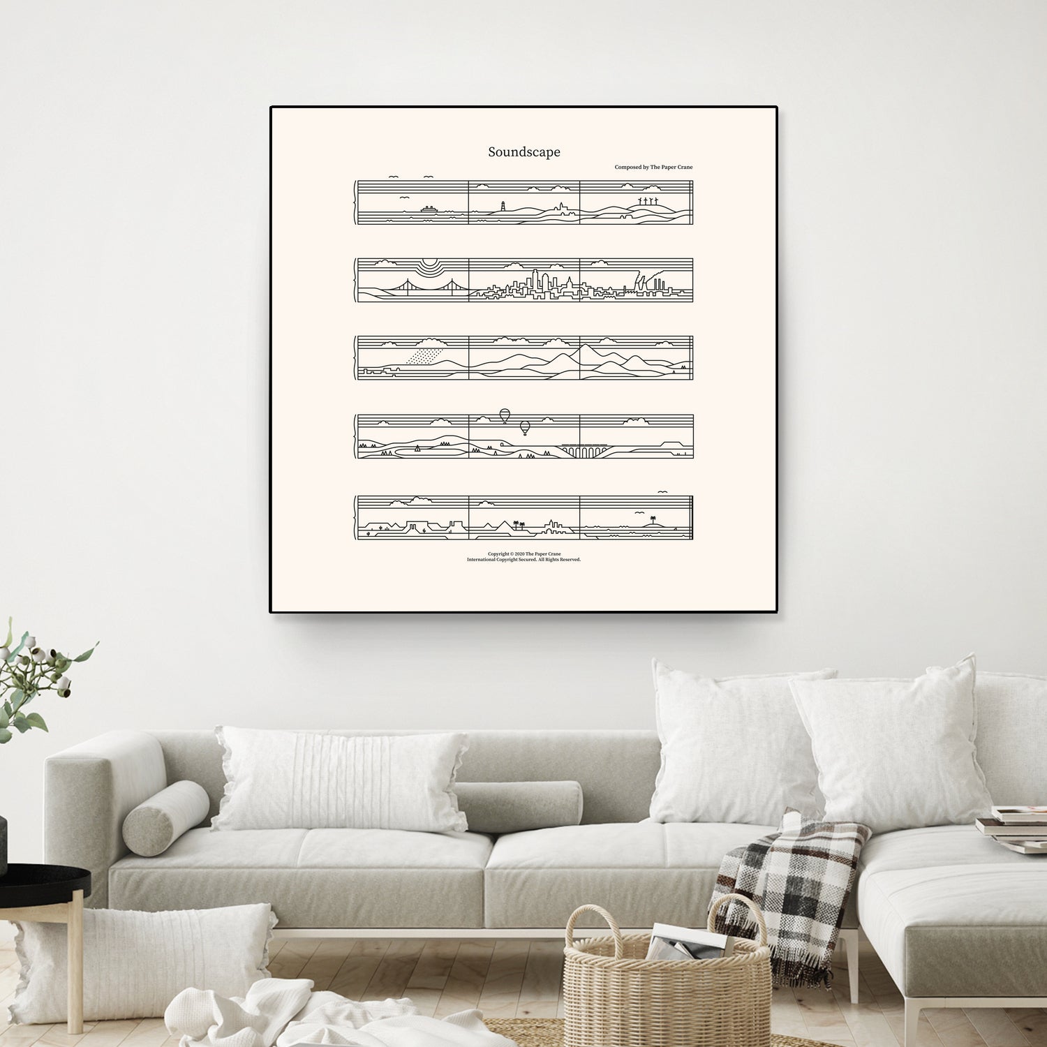 Soundscape by Rick Crane on GIANT ART - white vector illustration