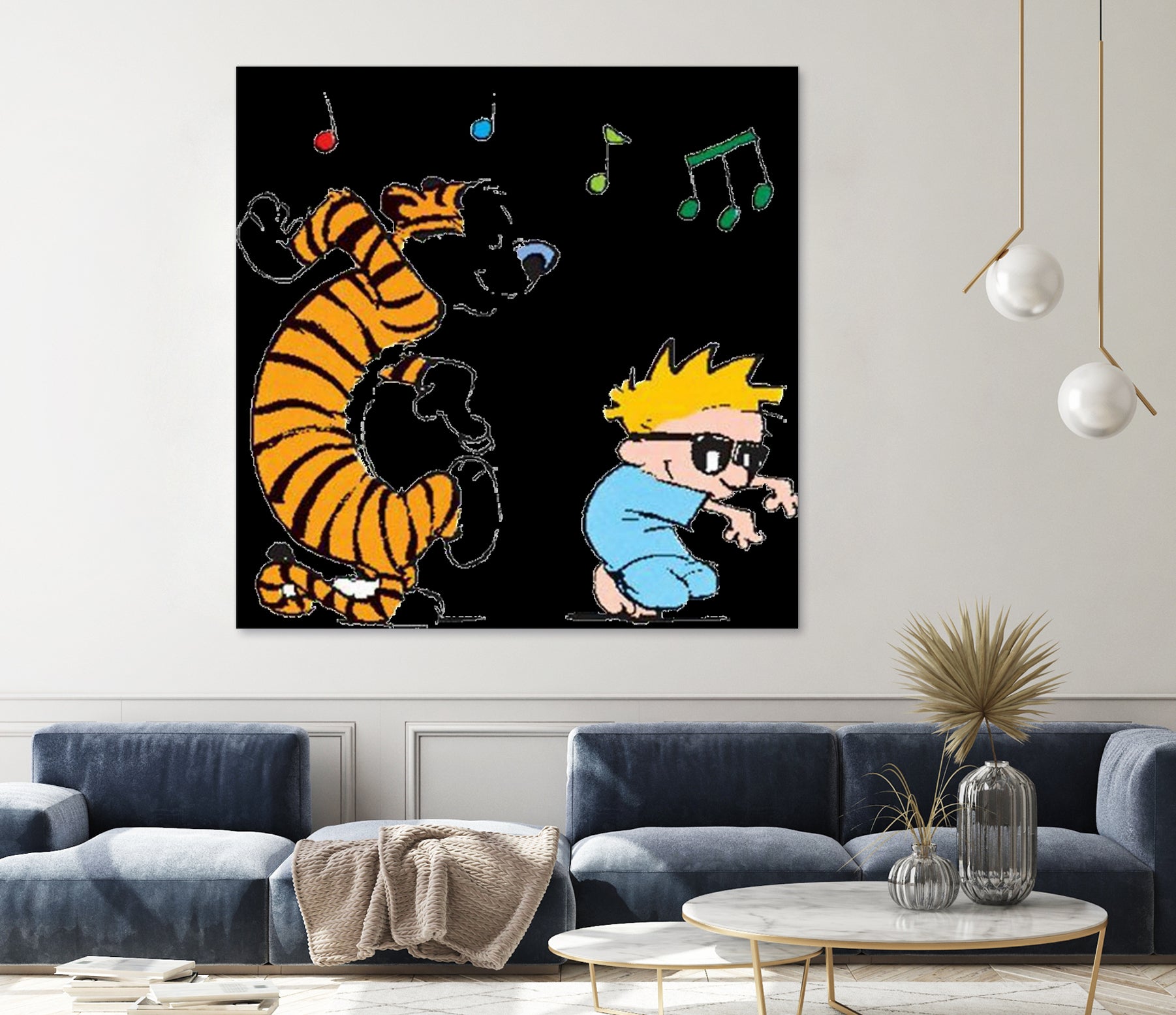 calvin and hobbes by alwan hatim on GIANT ART - white character design