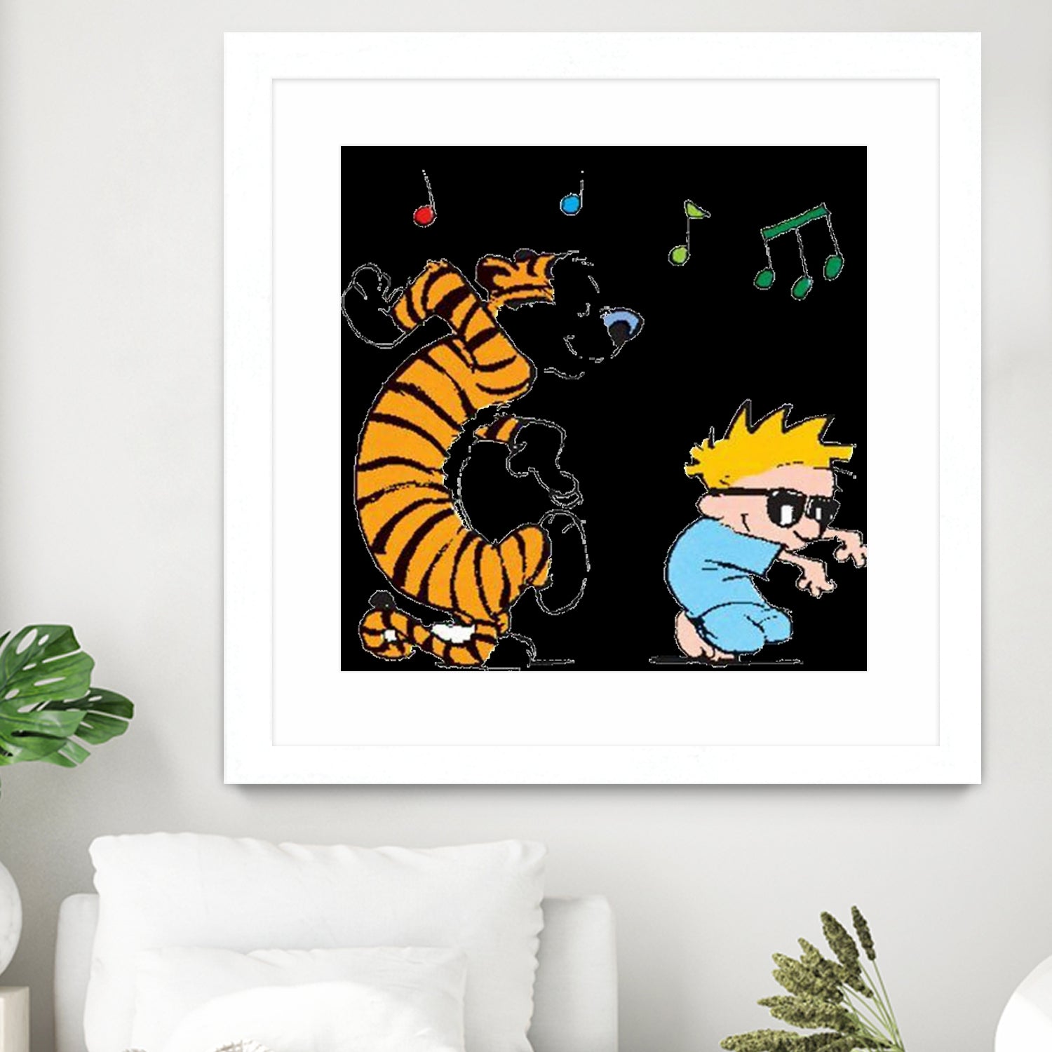 calvin and hobbes by alwan hatim on GIANT ART - white character design